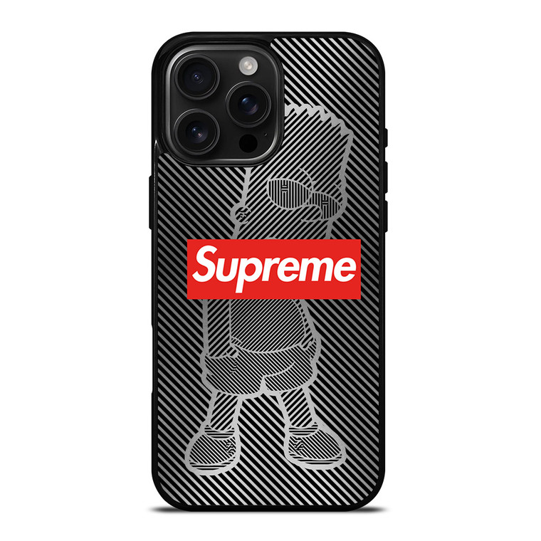BART SIMPSON STRIPE SUPREME iPhone 16 Pro Max Case Cover