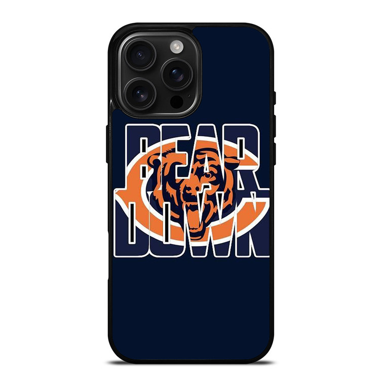 BEAR DOWN CHICAGO BEARS iPhone 16 Pro Max Case Cover