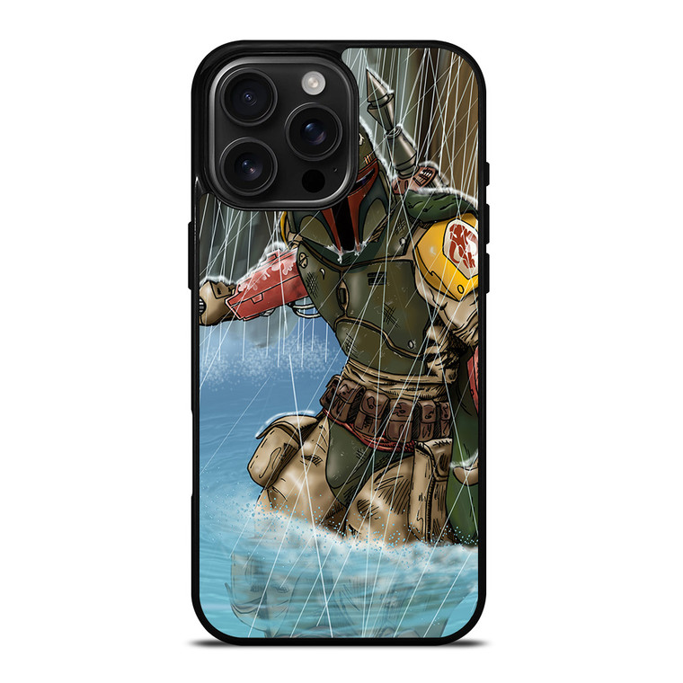 BOBA FETT STAR WARS CARTOON iPhone 16 Pro Max Case Cover