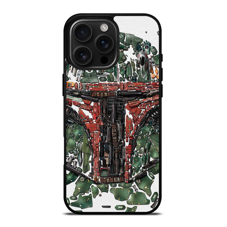 BOBA FETT STAR WARS MOZAIC iPhone 16 Pro Max Case Cover