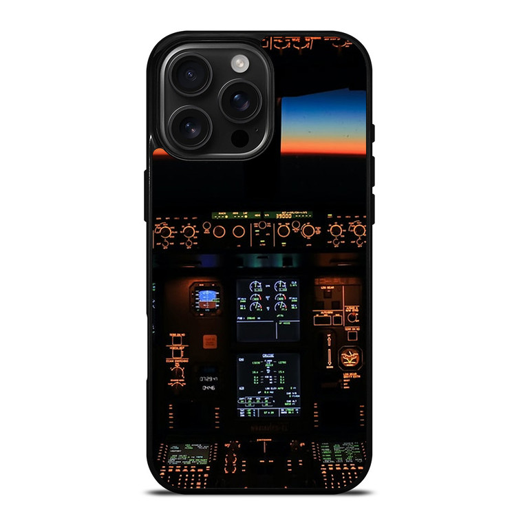 BOEING PLANE COCKPIT iPhone 16 Pro Max Case Cover