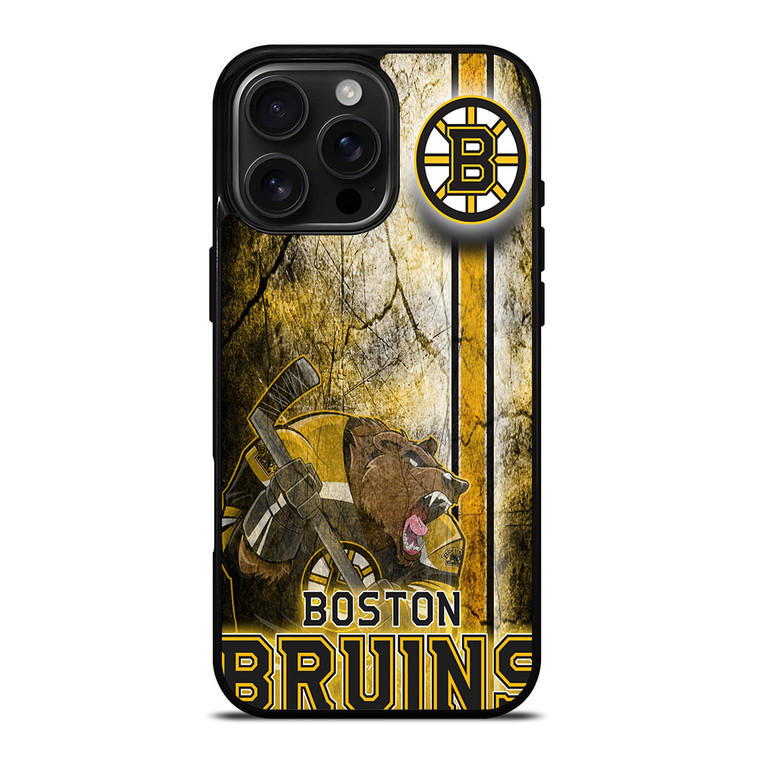 BOSTON BRUINS HOCKEY TEAM LOGO iPhone 16 Pro Max Case Cover BOSTON BRUINS HOCKEY TEAM LOGO iPhone 16 Pro Max Case Cover