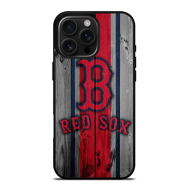 BOSTON RED SOX WOODEN LOGO iPhone 16 Pro Max Case Cover
