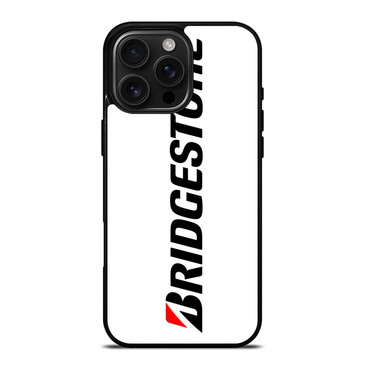 BRIDGESTONE TIRE LOGO WHITE iPhone 16 Pro Max Case Cover