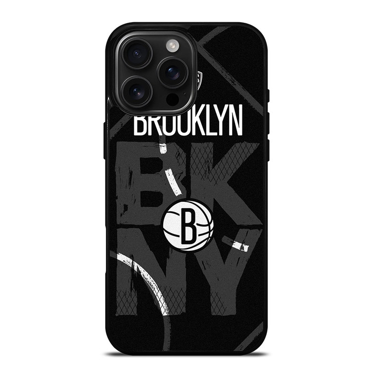 BROOKLYN NETS BASEBALL LOGO NBA iPhone 16 Pro Max Case Cover