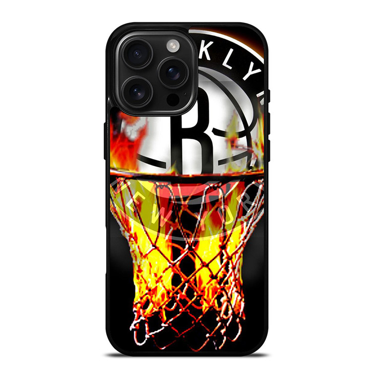 BROOKLYN NETS BASKETBALL RING iPhone 16 Pro Max Case Cover