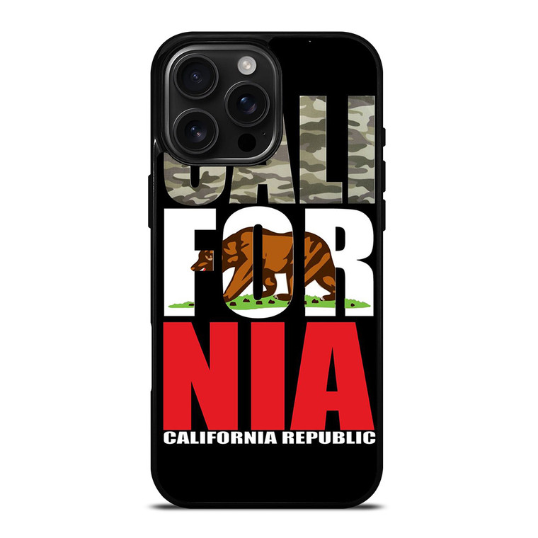 CALIFORNIA REPUBLIC CAMO SYMBOL iPhone 16 Pro Max Case Cover