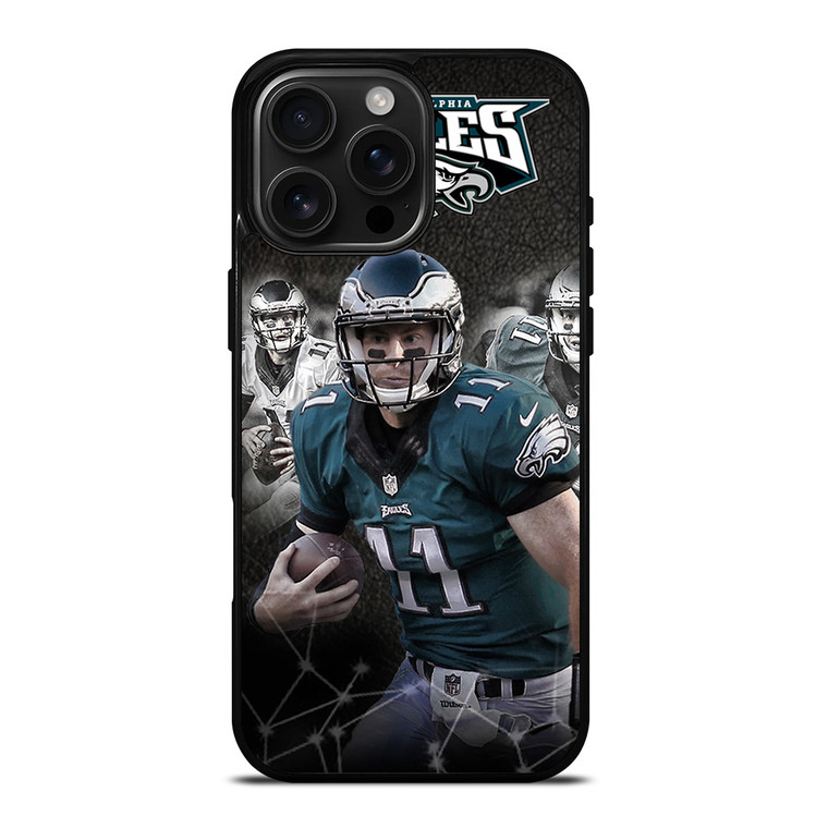 CARSON WENTZ PHILADELPHIA EAGLES iPhone 16 Pro Max Case Cover
