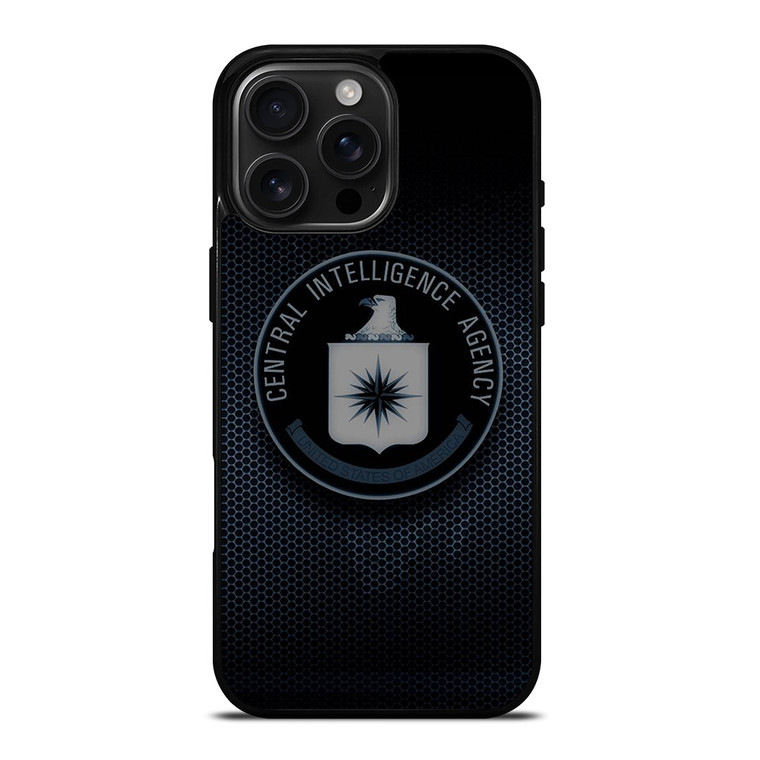 CIA CENTRAL INTELLIGENCE AGENCY METAL LOGO iPhone 16 Pro Max Case Cover