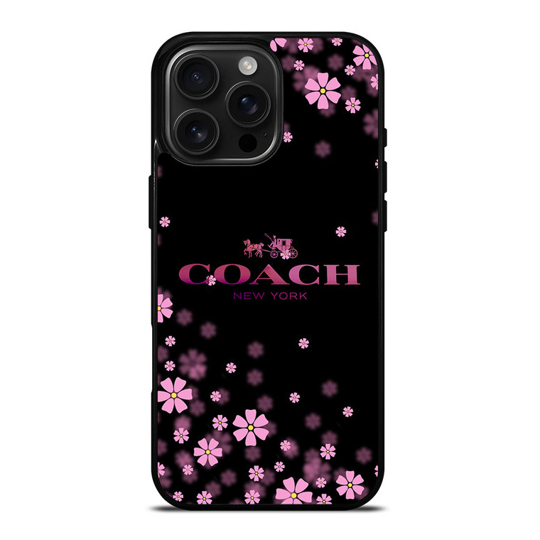 COACH FLOWERS PURPLE iPhone 16 Pro Max Case Cover