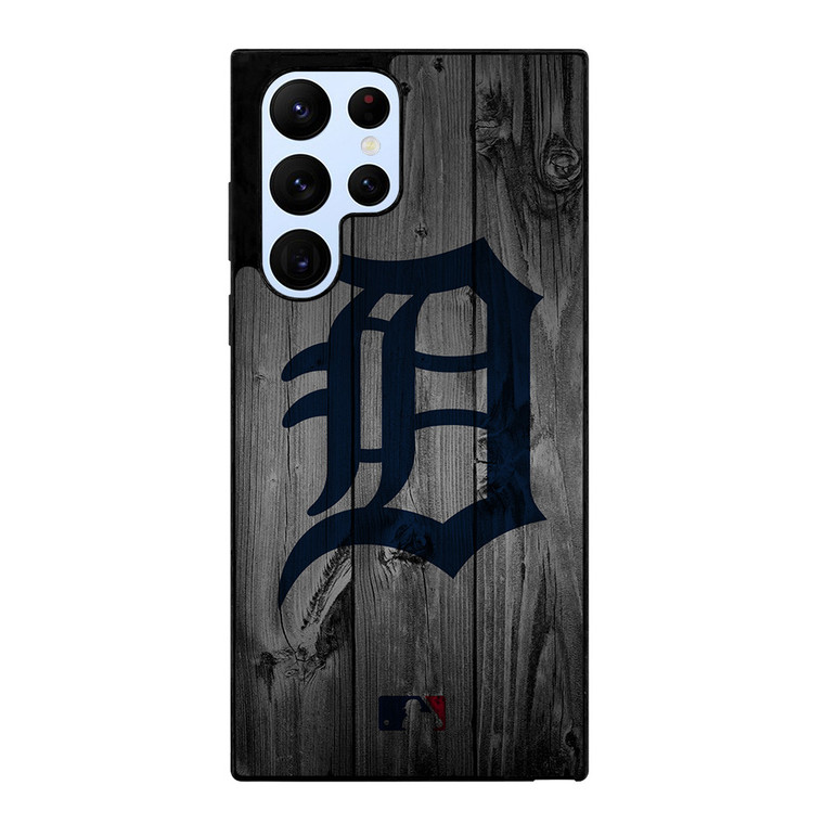 DETROIT TIGERS BASEBALL MLB WOOD LOGO Samsung Galaxy S22 Ultra Case Cover