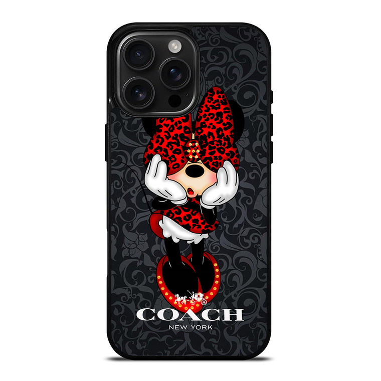 COACH MINNIE MOUSE CARTOON iPhone 16 Pro Max Case Cover