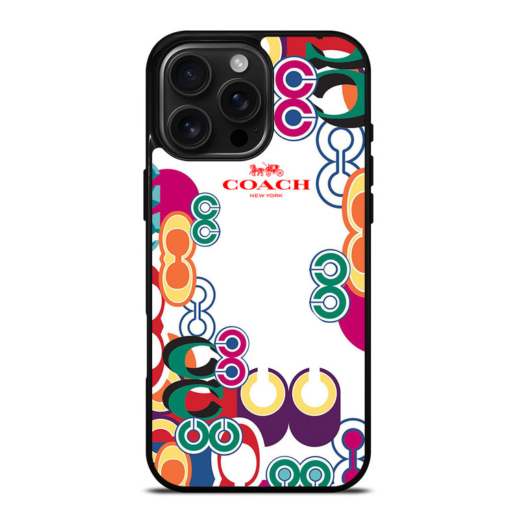 COACH NEW YORK COLOR iPhone 16 Pro Max Case Cover