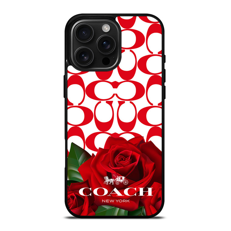 COACH NEW YORK FLOWER 4 iPhone 16 Pro Max Case Cover