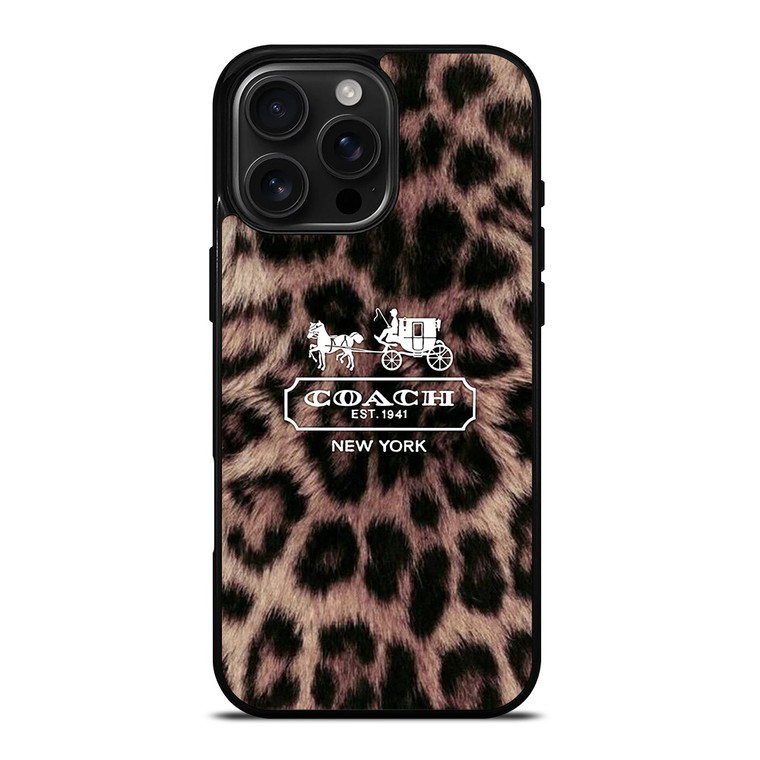 COACH NEW YORK LEOPARD iPhone 16 Pro Max Case Cover