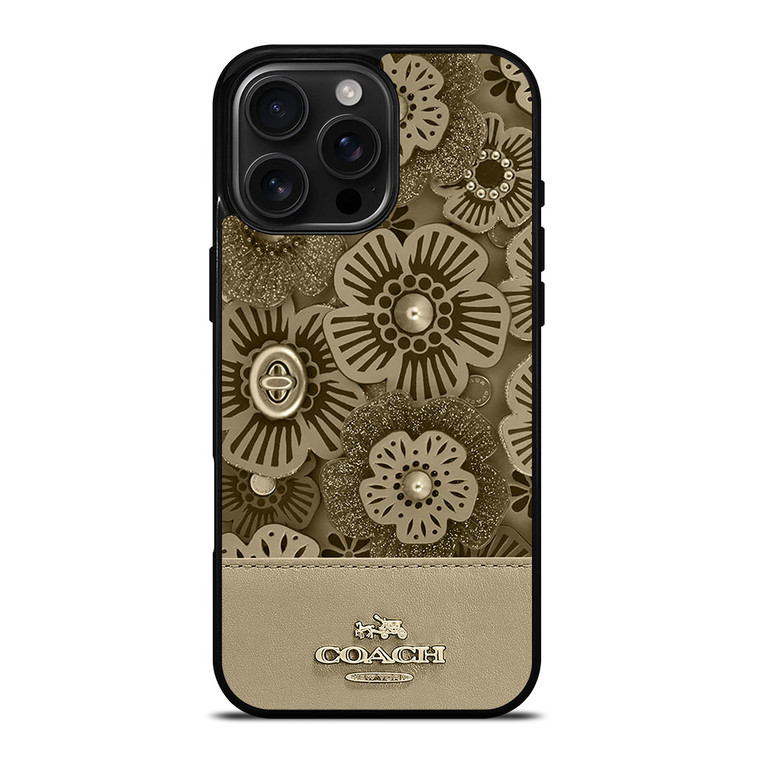 COACH NEW YORK TEA ROSE 2 iPhone 16 Pro Max Case Cover