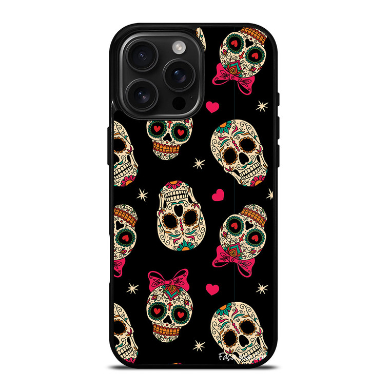 DAY OF THE DEAD CUTE PATTERN iPhone 16 Pro Max Case Cover