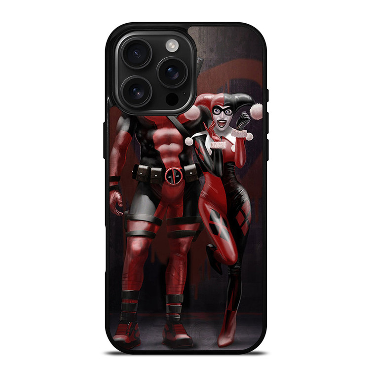 DEADPOOL HARLEY QUINN ANTI HERO iPhone 16 Pro Max Case Cover