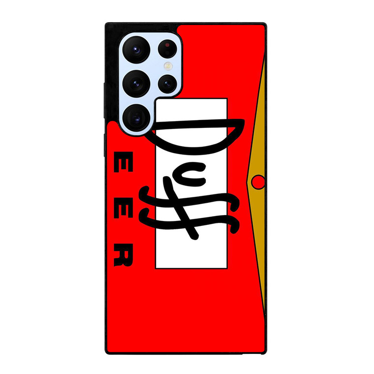 DUFF BEER THE SIMPSONS CARTOON Samsung Galaxy S22 Ultra Case Cover