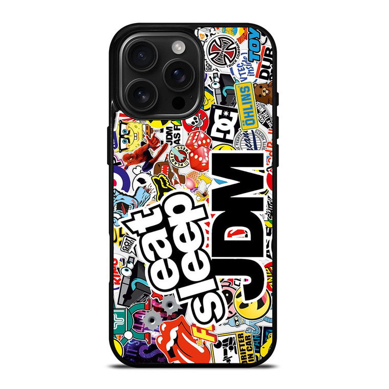 EAT SLEEP JDM iPhone 16 Pro Max Case Cover