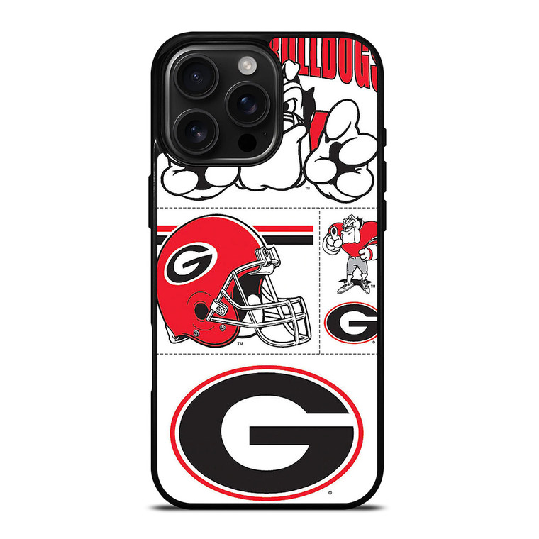 GEORGIA BULLDOGS STICKER COLLECTION iPhone 16 Pro Max Case Cover