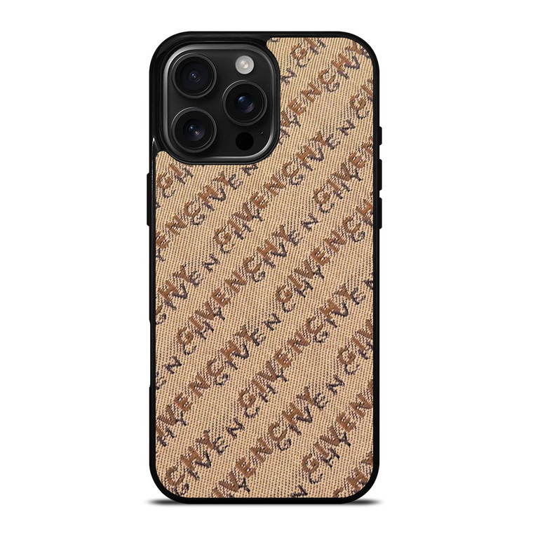 GIVENCHY PARIS LOGO PATTERN 2 iPhone 16 Pro Max Case Cover