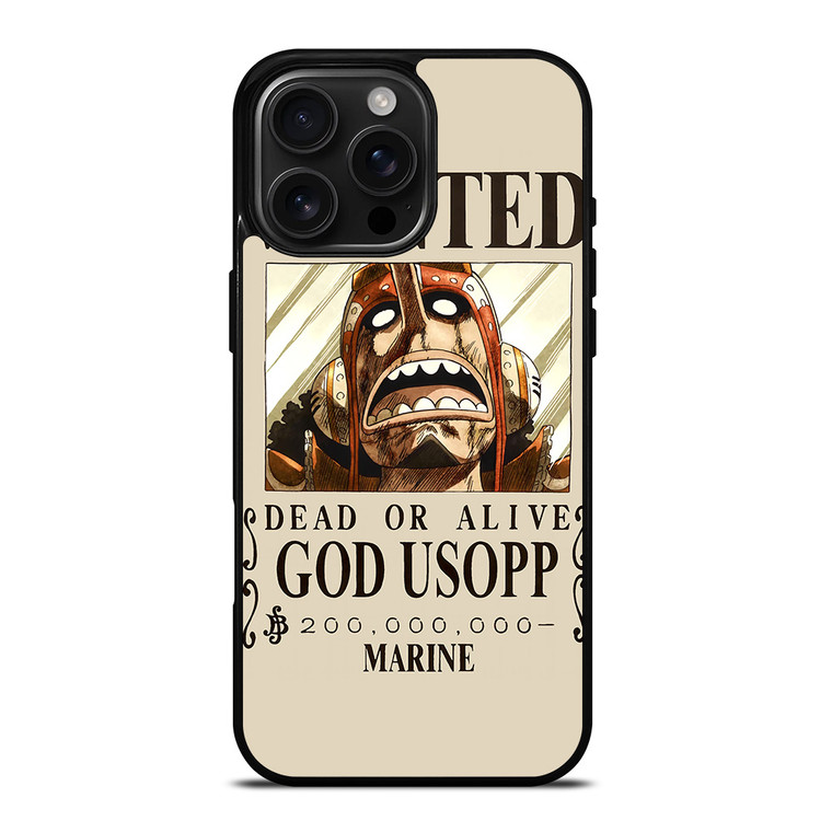 GOD USOPP ONE PIECE ANIME iPhone 16 Pro Max Case Cover