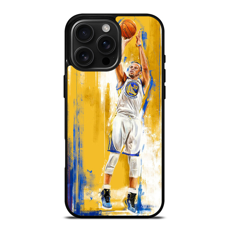 GOLDEN STATE STEPHEN CURRY YELLOW BASKET iPhone 16 Pro Max Case Cover