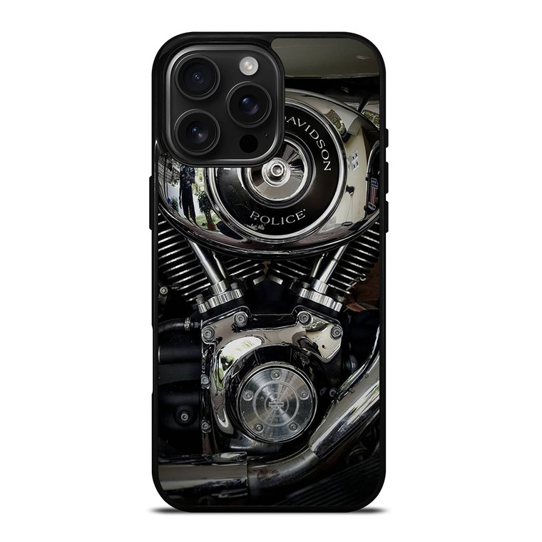HARLEY DAVIDSON POLICE ENGINE iPhone 16 Pro Max Case Cover