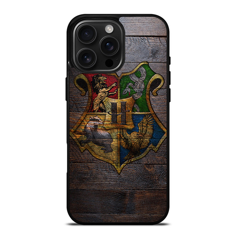 HOGWARTS HARRY POTTER WOODEN LOGO iPhone 16 Pro Max Case Cover