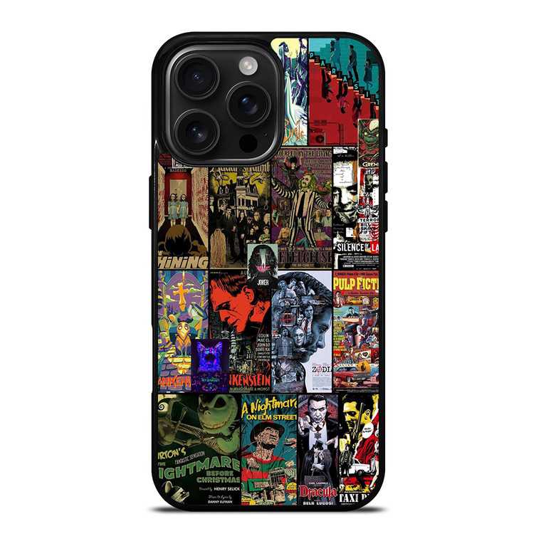 HORROR MOVIE COLLAGE iPhone 16 Pro Max Case Cover