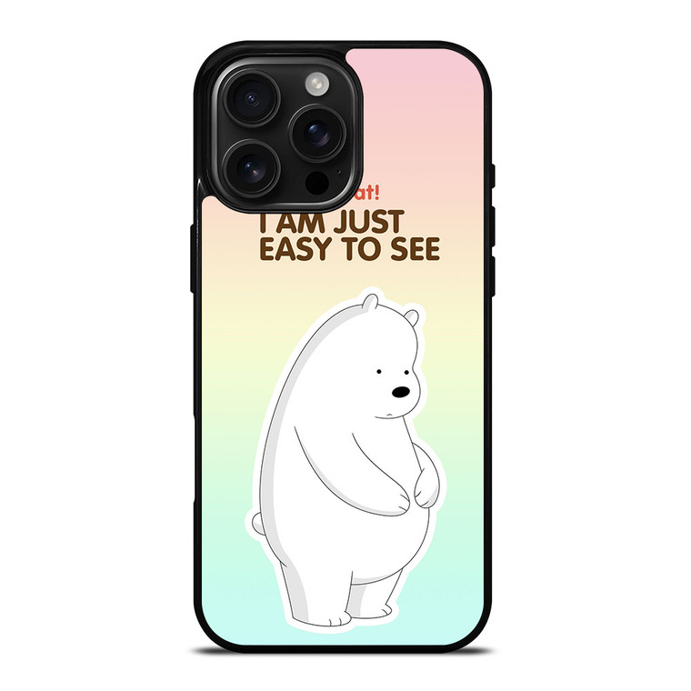 ICE BEAR WE BARE BEARS CARTOON iPhone 16 Pro Max Case Cover