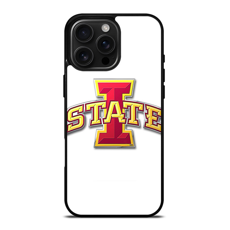IOWA STATE CYCLONES WHITE iPhone 16 Pro Max Case Cover
