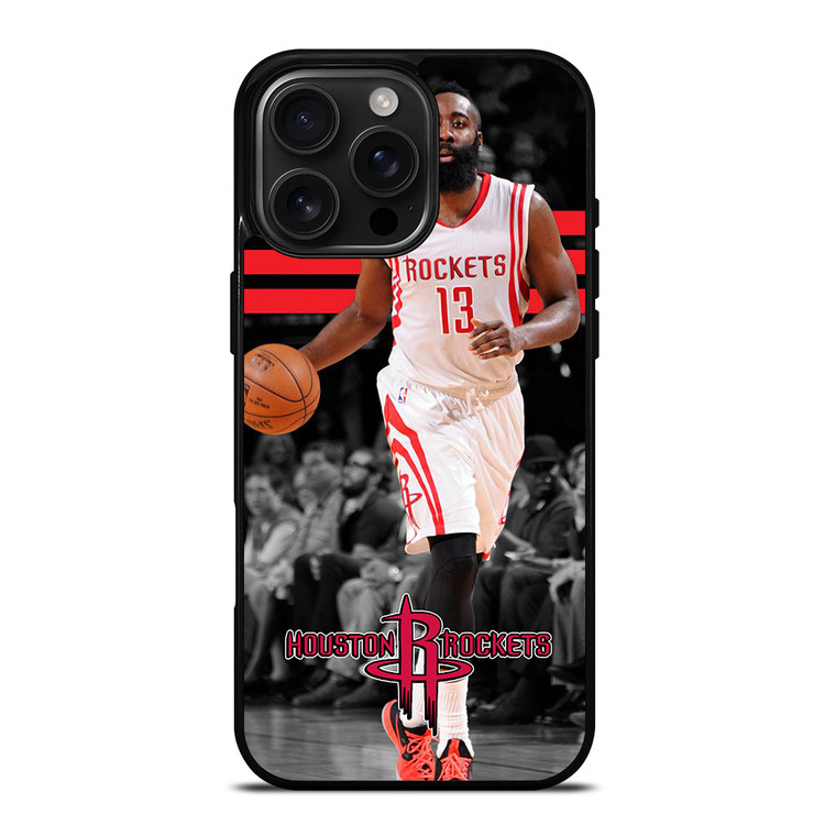 JAMES HARDEN 13 HOUSTON ROCKETS NBA iPhone 16 Pro Max Case Cover