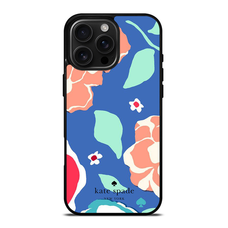 KATE SPADE NEW YORK BLUE FLORAL iPhone 16 Pro Max Case Cover