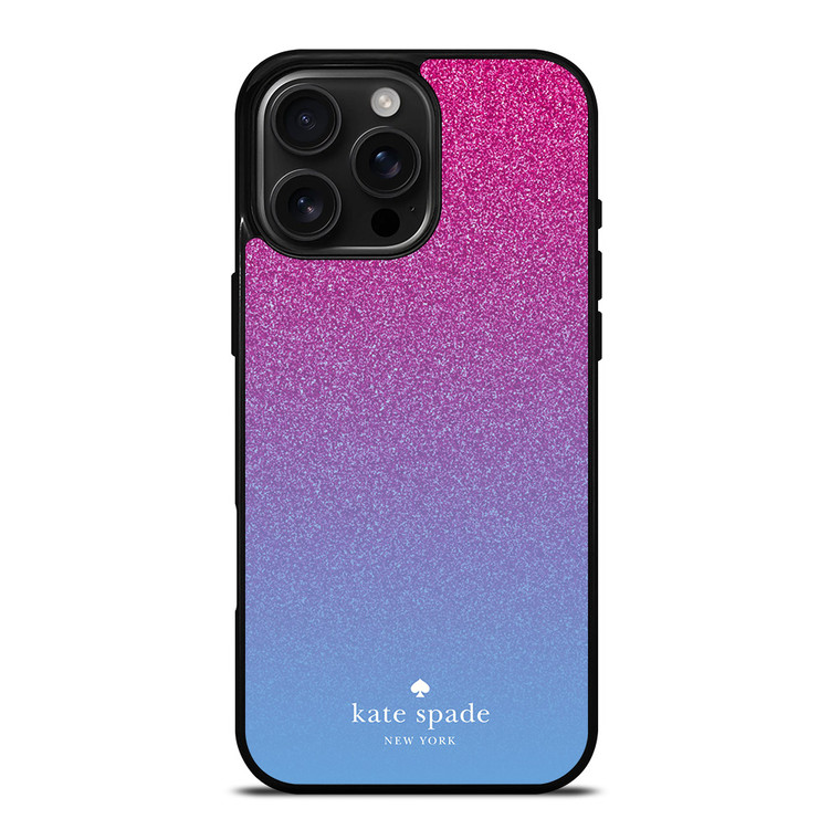 KATE SPADE NEW YORK PINK BLUE GLITTER iPhone 16 Pro Max Case Cover