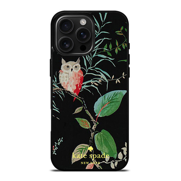 KATE SPADE OWLISH BLACK iPhone 16 Pro Max Case Cover