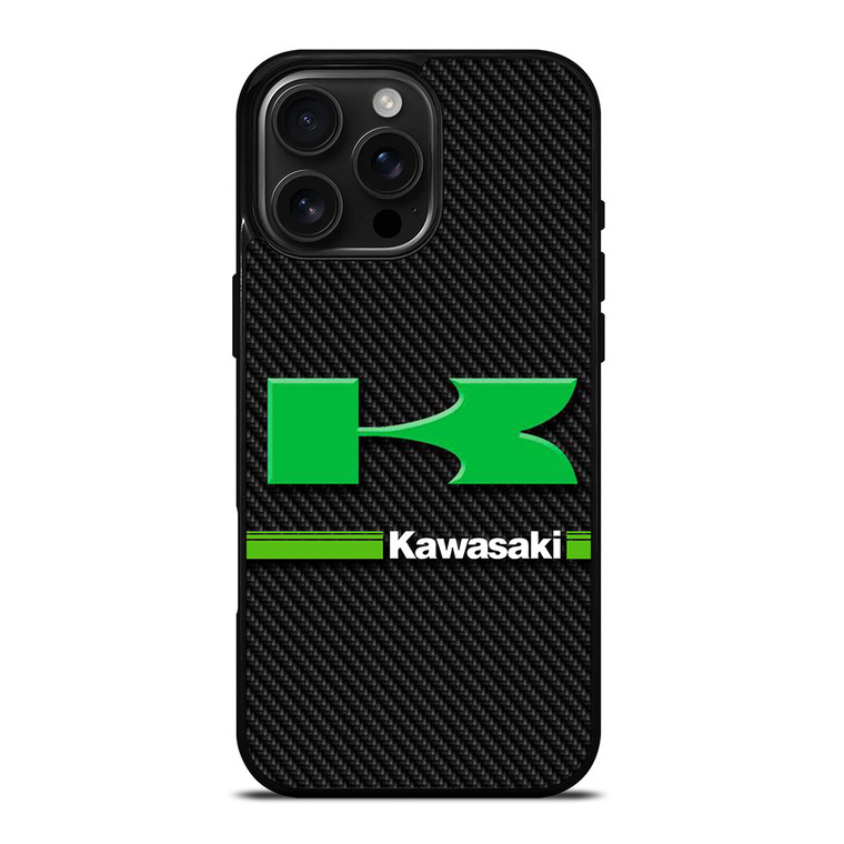 KAWASAKI LOGO CARBOON iPhone 16 Pro Max Case Cover