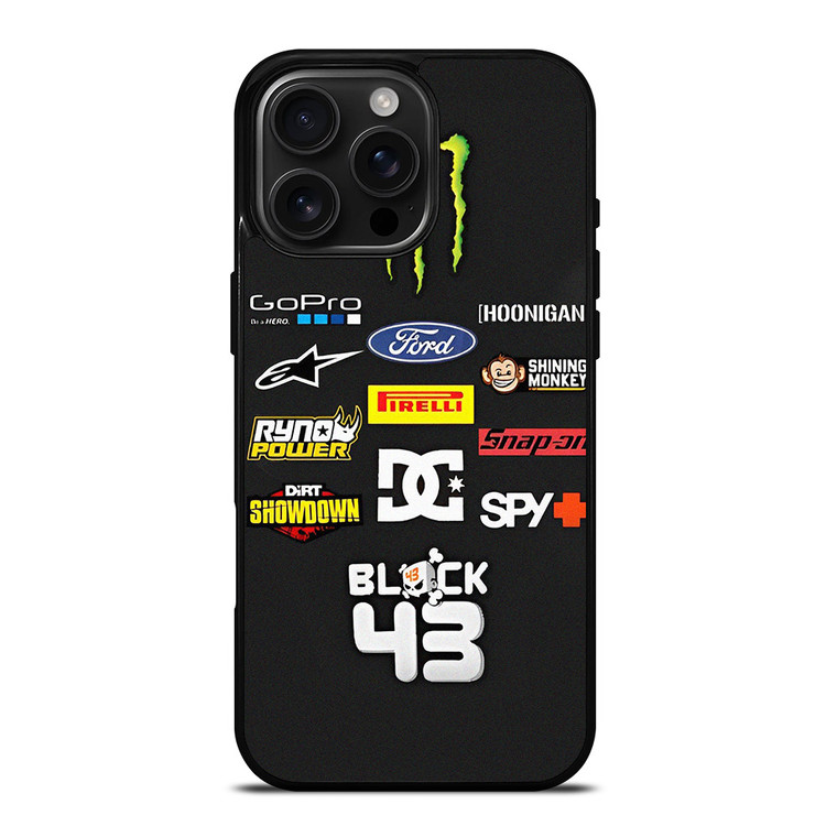 KEN BLOCK RALLY LOGO iPhone 16 Pro Max Case Cover