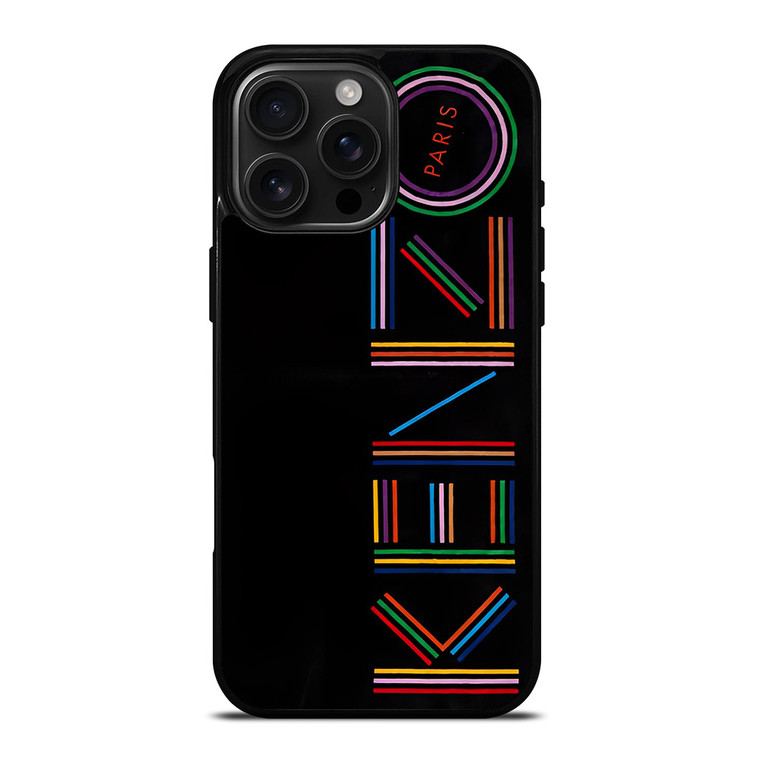 KENZO PARIS COLORFUL LOGO iPhone 16 Pro Max Case Cover