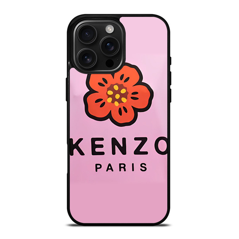 KENZO PARIS PINK FLOWER iPhone 16 Pro Max Case Cover