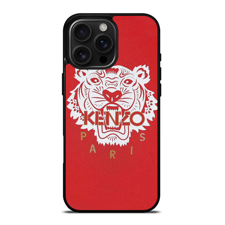 KENZO PARIS TIGER RED iPhone 16 Pro Max Case Cover