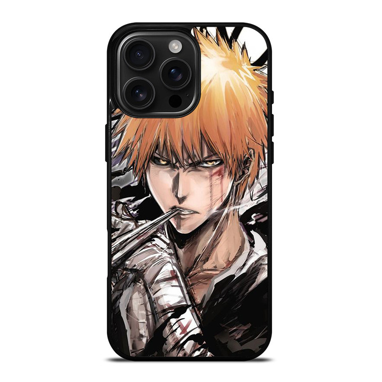 KUROSAKI ICHIGO BLEACH ART iPhone 16 Pro Max Case Cover