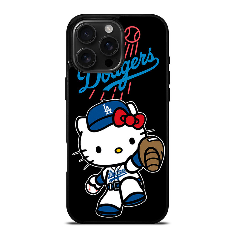 LA DODGERS HELLO KITTY BASEBALL iPhone 16 Pro Max Case Cover