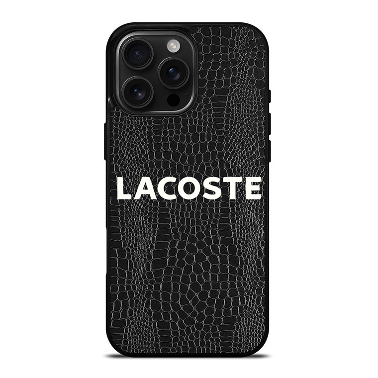 LACOSTE CROCODILE SKIN iPhone 16 Pro Max Case Cover
