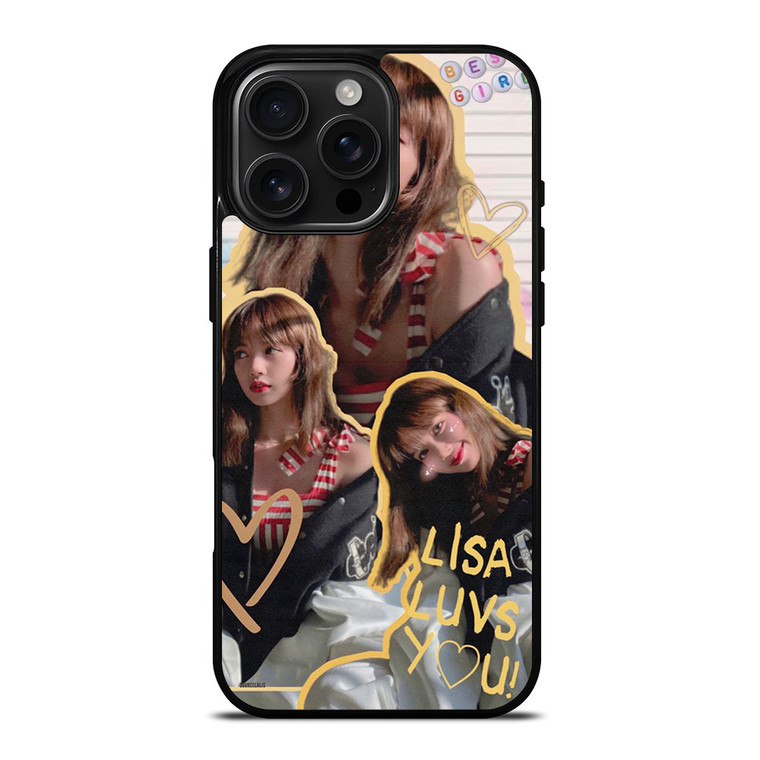 LALISA BLACKPINK CUTE COLLAGE iPhone 16 Pro Max Case Cover