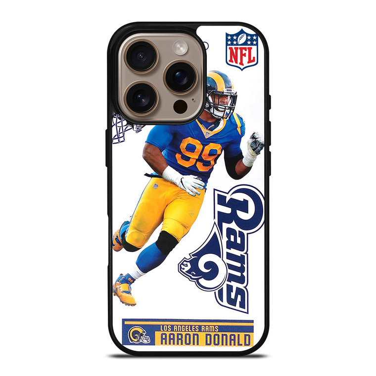 AARON DONALD LOS ANGELES RAMS NFL iPhone 16 Pro Case Cover