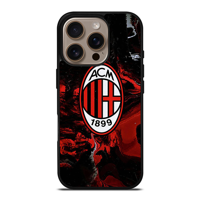 AC MILAN MARBLE LOGO iPhone 16 Pro Case Cover