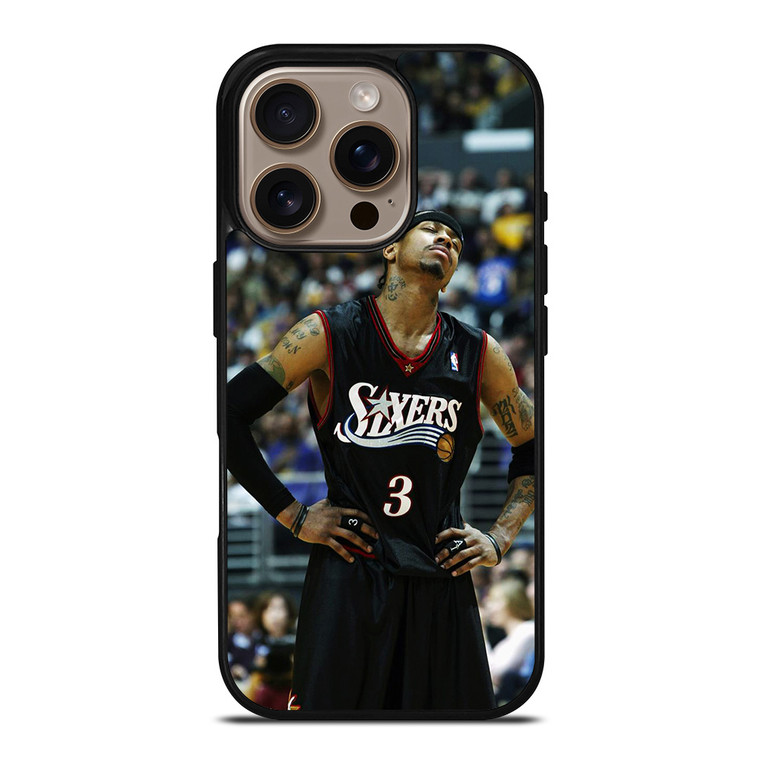 ALLEN IVERSON SIXERS NBA iPhone 16 Pro Case Cover ALLEN IVERSON SIXERS NBA iPhone 16 Pro Case Cover