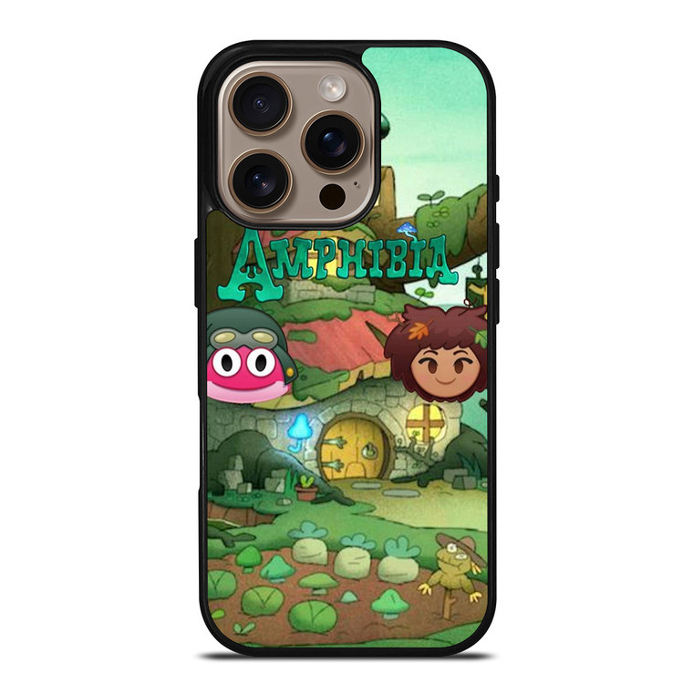 AMPHIBIA CARTOON EMOJI iPhone 16 Pro Case Cover